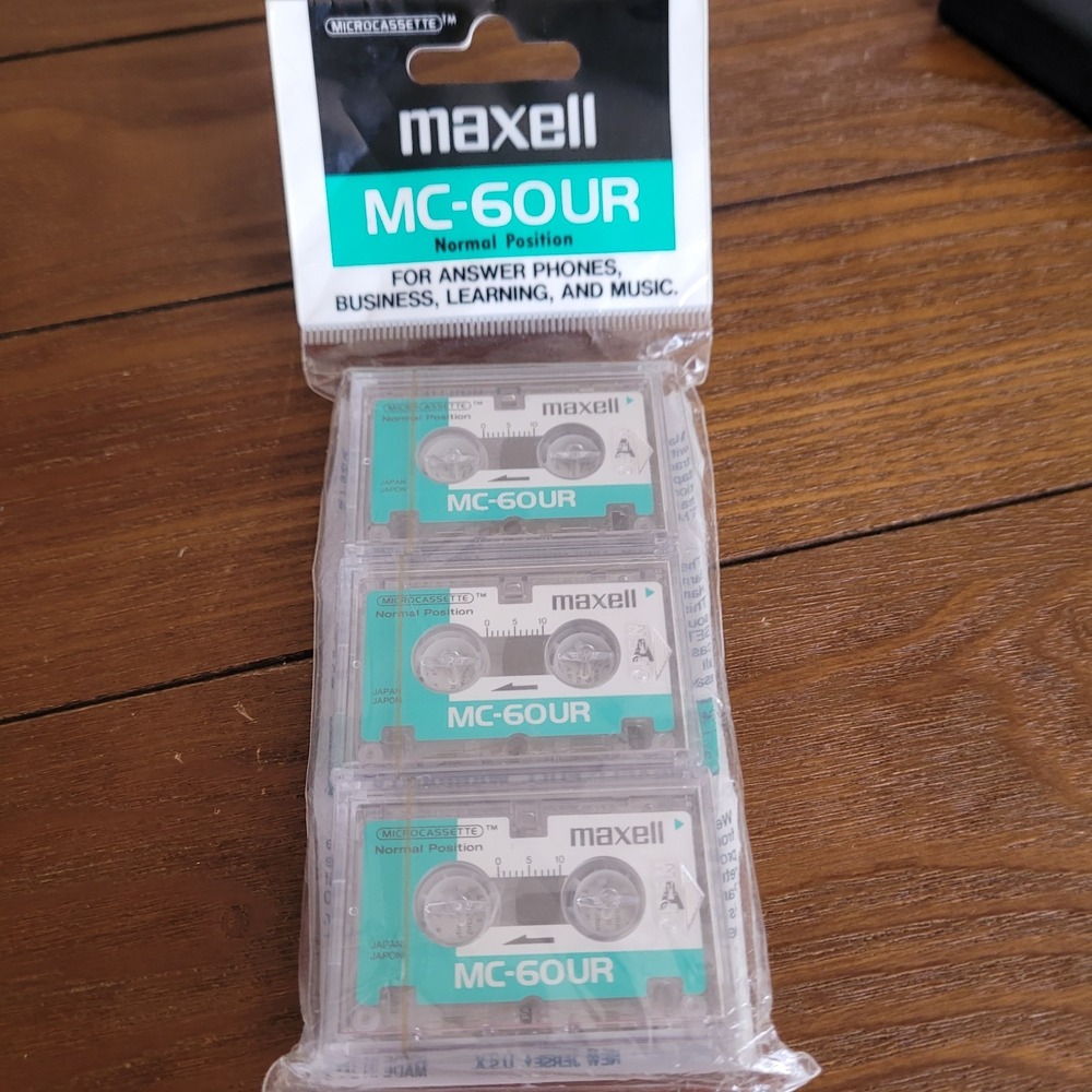 Maxwell MC-60 Microcassette 3 Pack New